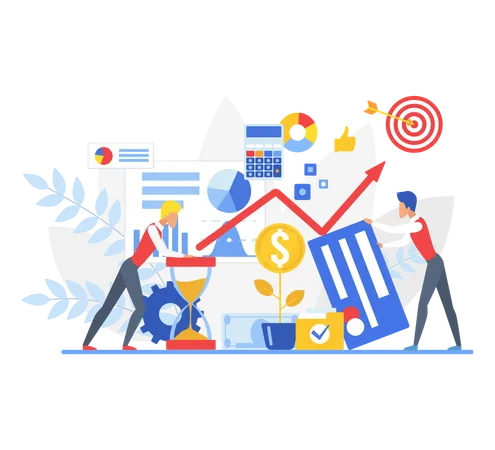 Contabilidad empresarial  Illustration