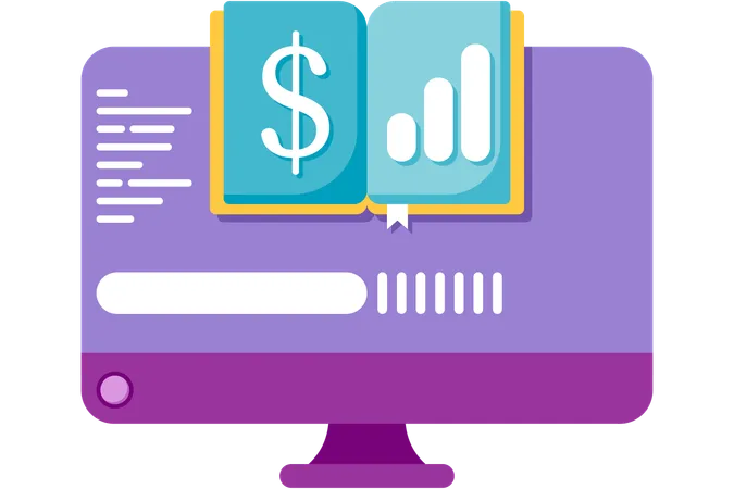 Contabilidad financiera digital  Ilustración