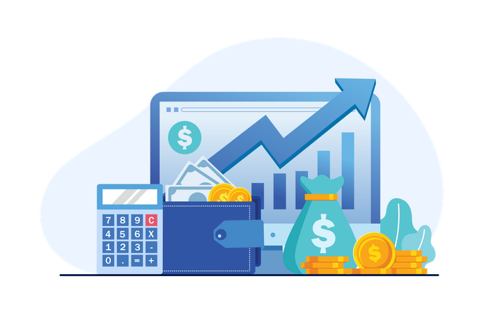 Contabilidade do crescimento do investimento  Ilustração