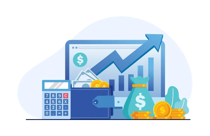 Contabilidade do crescimento do investimento  Ilustração