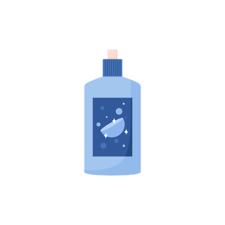 Contact lenses solution bottle  Illustration