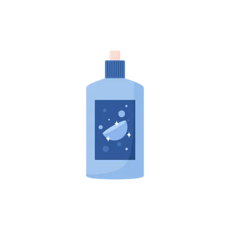 Contact lenses solution bottle  Illustration