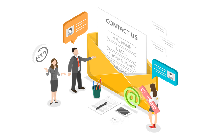 Contact Us  Illustration