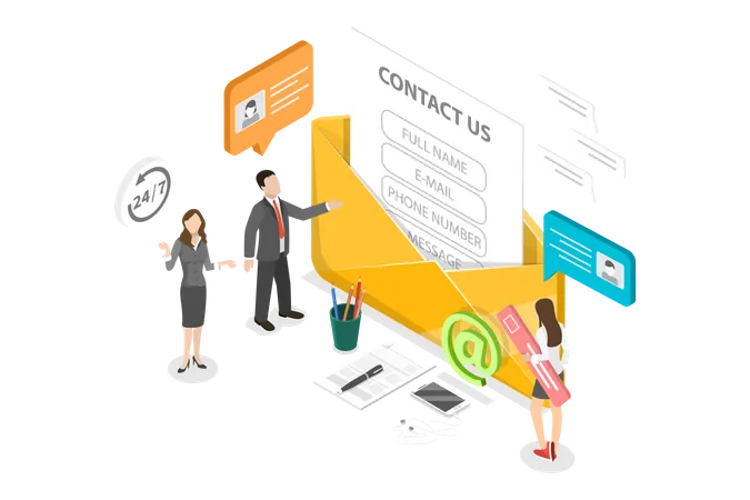 Contact Us  Illustration