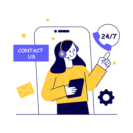 Contact Us  Illustration