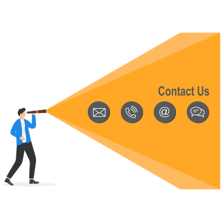 Contact Us Page  Illustration
