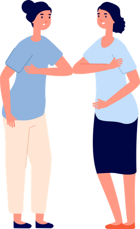 Contactless handshake  Illustration
