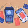 illustration for contactless payment