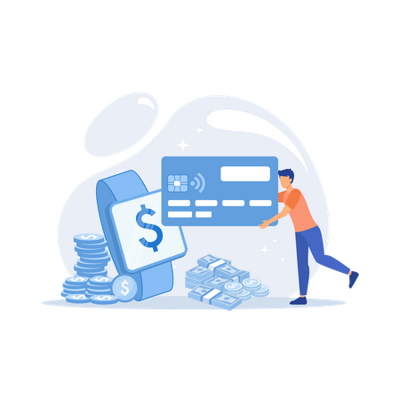Contactless payment  イラスト