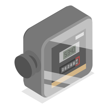 Medidor de electricidad  Ilustración