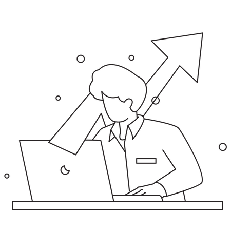 Contador de negocios  Ilustración