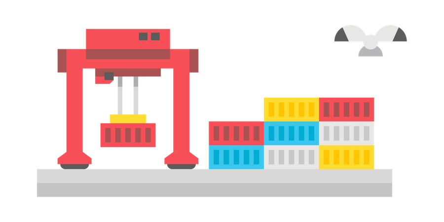 Container crane  イラスト