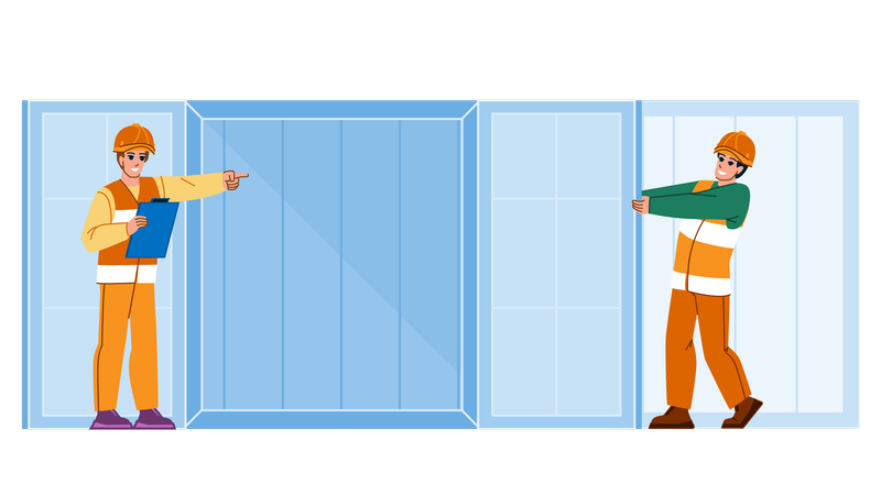 Container port  Illustration