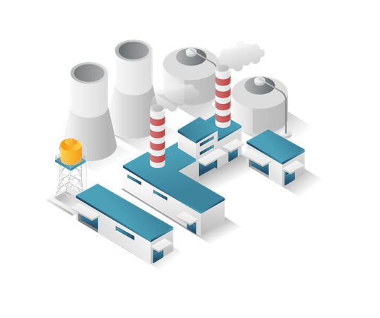 Contaminación de la industria del gas  Ilustración