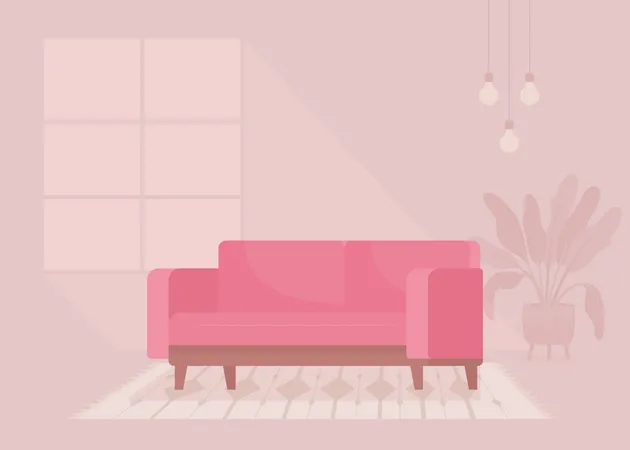 Contemporary couch  Illustration