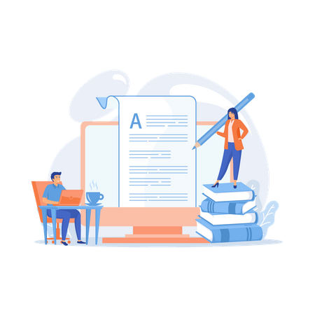 Content creating  Illustration
