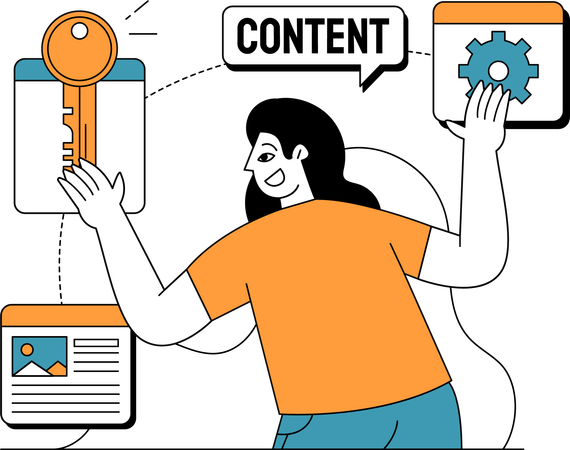 Content Creation Process  Illustration