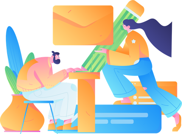 Content Creation Services  Illustration