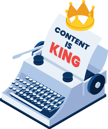 CONTENT IS KING Illustration