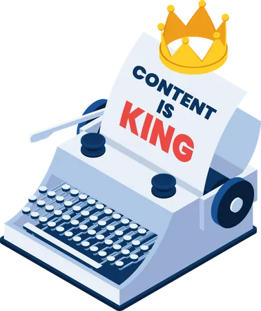 CONTENT IS KING  Illustration