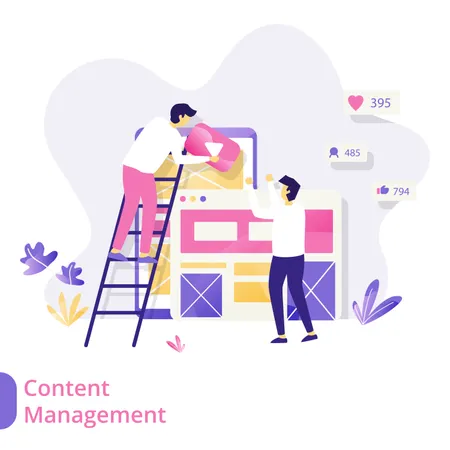 Content Management Illustration