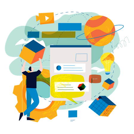 Content management Illustration