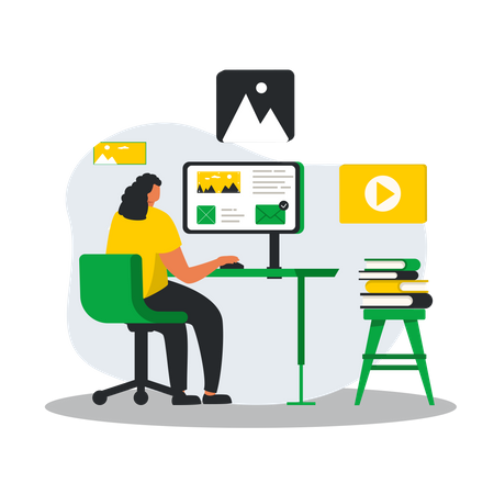 Content Management Illustration