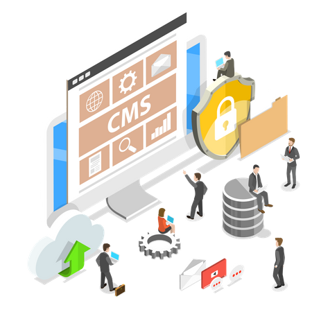 Content management system Illustration
