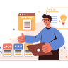 illustrations for content manager