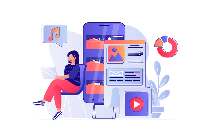 Content manager Illustration