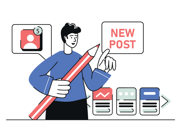 Content manager  イラスト