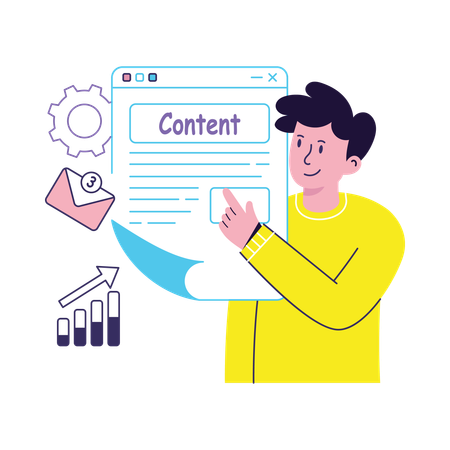 Content Marketing  Illustration
