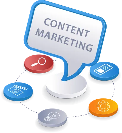 Content marketing  Illustration