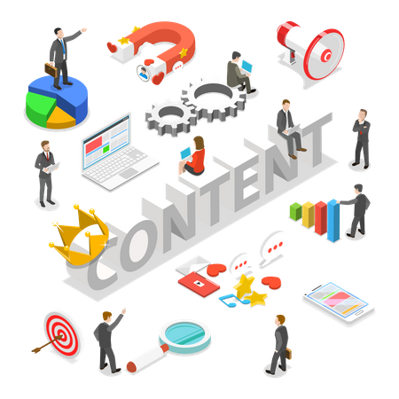 Content marketing  Illustration