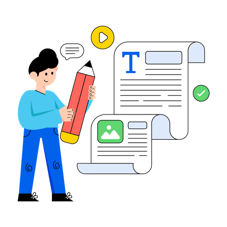 Content Marketing  Illustration