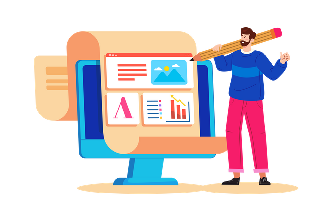 Content Marketing Manager  일러스트레이션