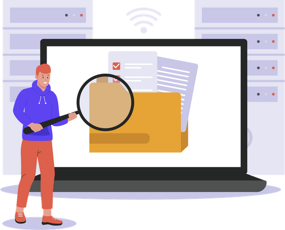 Content Search  Illustration