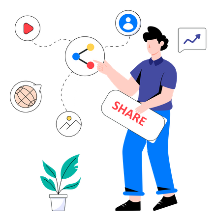 Content sharing Illustration