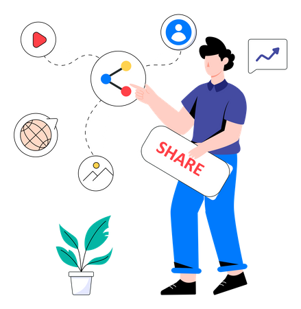 Content sharing  Illustration