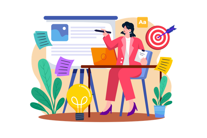 Content Strategist  イラスト