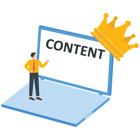 Content strategy for advertising and marketing  Illustration