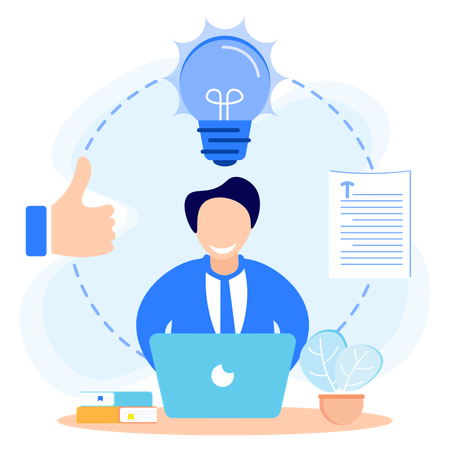 Content Writer  Illustration