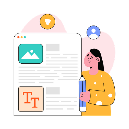 Content Writing Illustration