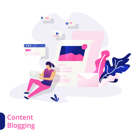 Blog di contenuti  Illustration