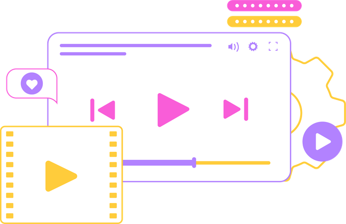 Conteúdo de vídeo  Illustration