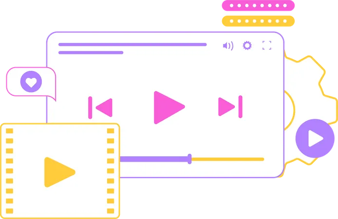 Conteúdo de vídeo  Illustration