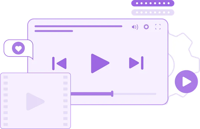 Conteúdo de vídeo  Illustration