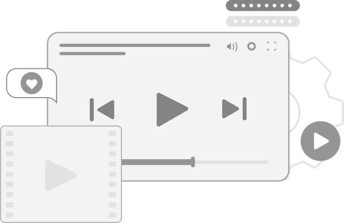 Conteúdo de vídeo  Illustration