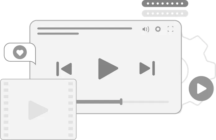 Conteúdo de vídeo  Illustration