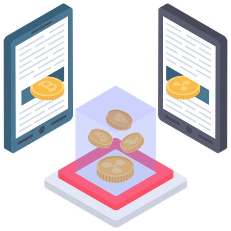 Conteúdo do blog sobre criptomoeda  Ilustração